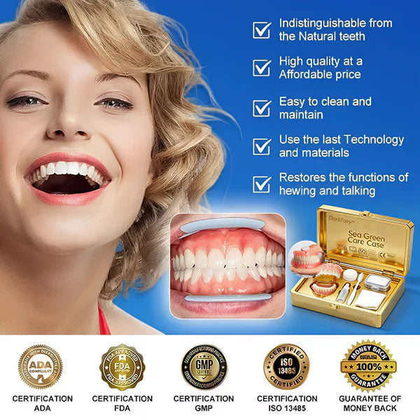 ⚡ 🌎Ends Today: 70% OFF! ⏰ Medical Full Denture with Strong Suctiond